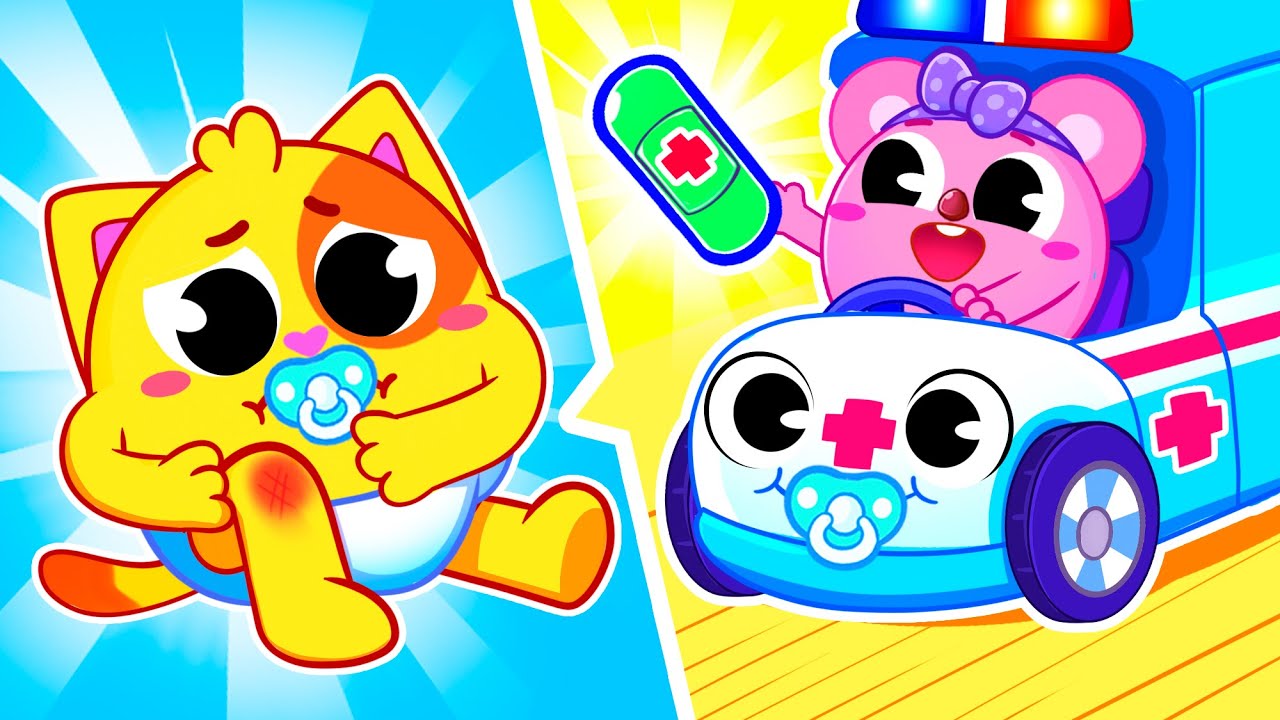 🚑Wheels On The Baby Ambulance Song | Funny Songs For Baby & Nursery Rhymes by Toddler Zoo