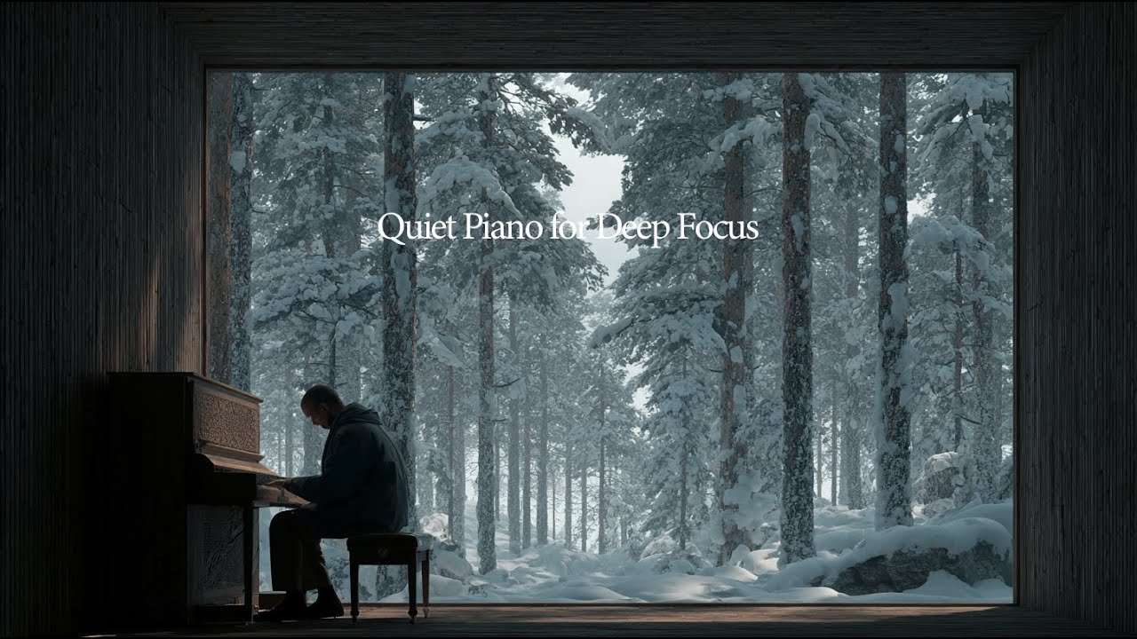 A Man Playing Piano in a Quiet Room | Norwegian Forest Piano for Focus & Peace