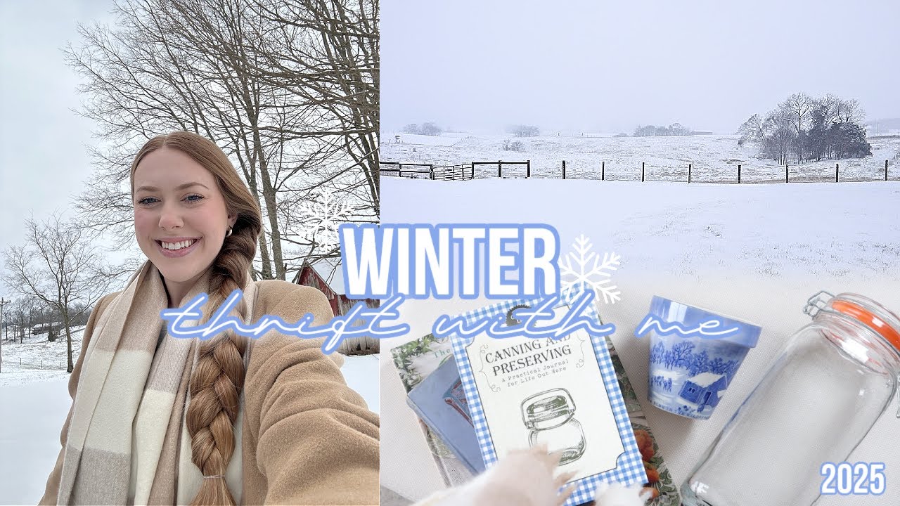 WINTER THRIFT WITH ME AT GOODWILL 2025 | winter cottage thrift finds! ❄️☃️