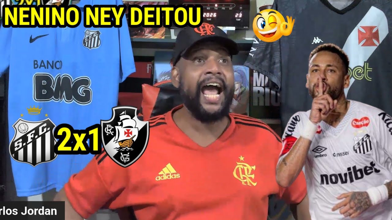 REACT SANTOS 2X1 VASCO l O GÊNIO SAIU DA GARRAFA