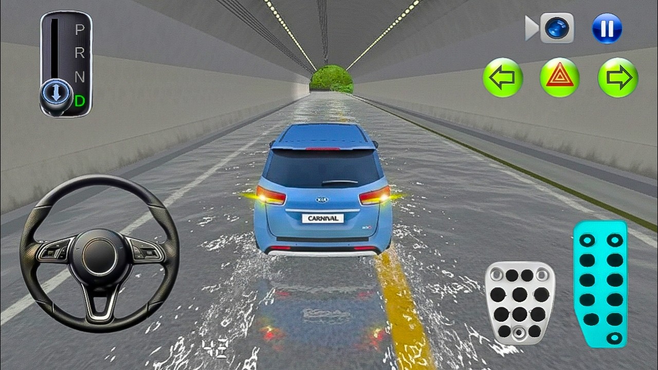My Blue Car stuck in flood 🌊Can I survive #5–3d driving class new update 2026–my Car Vs heavy flood😱