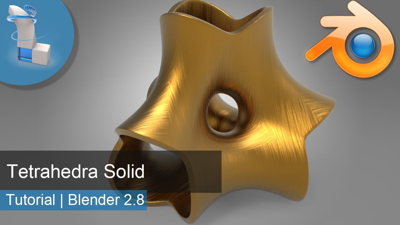 Blender 2.8 Tutorial | Tetrahedra Solid For 3d Print Or Rendering