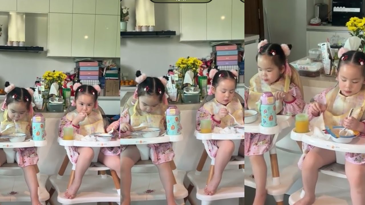 สองสาวกินข้าวอร่อยมาก #อัยวาอัญญา #พี่ธีร์น้องพีร์ 