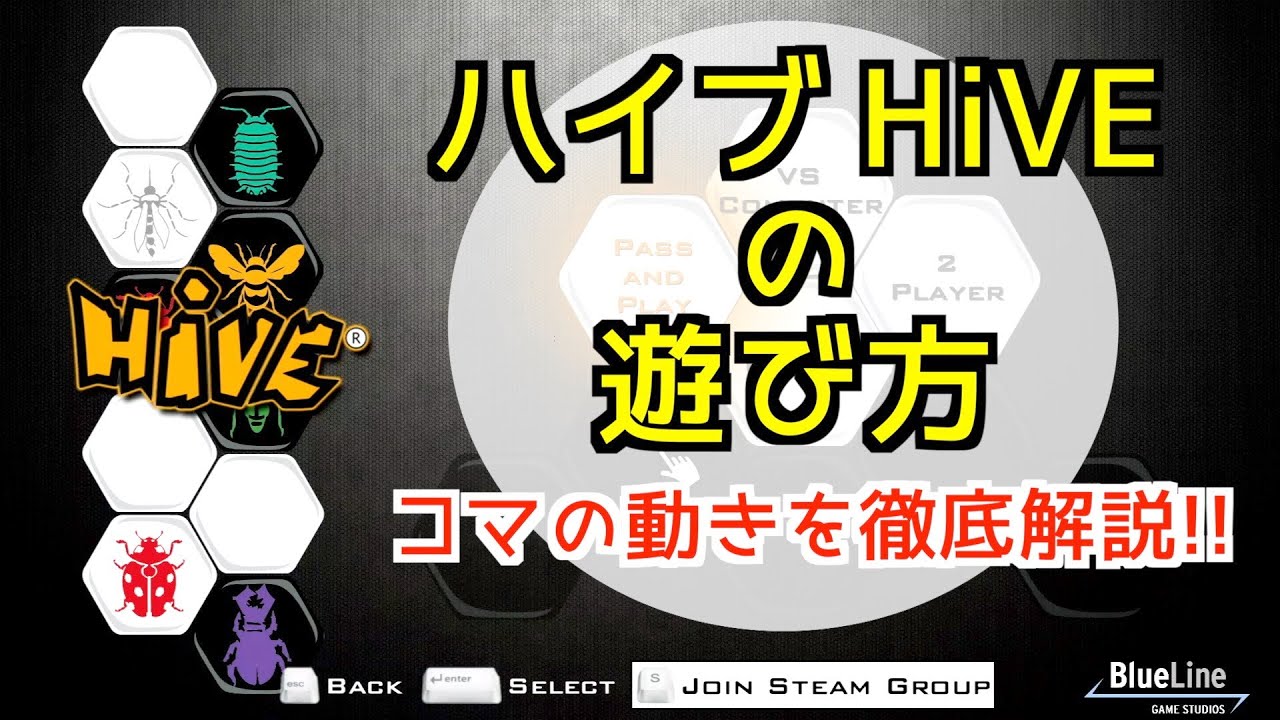 ハイブ（HiVE）の遊び方・ルール説明｜おすすめボードゲーム （2人用）