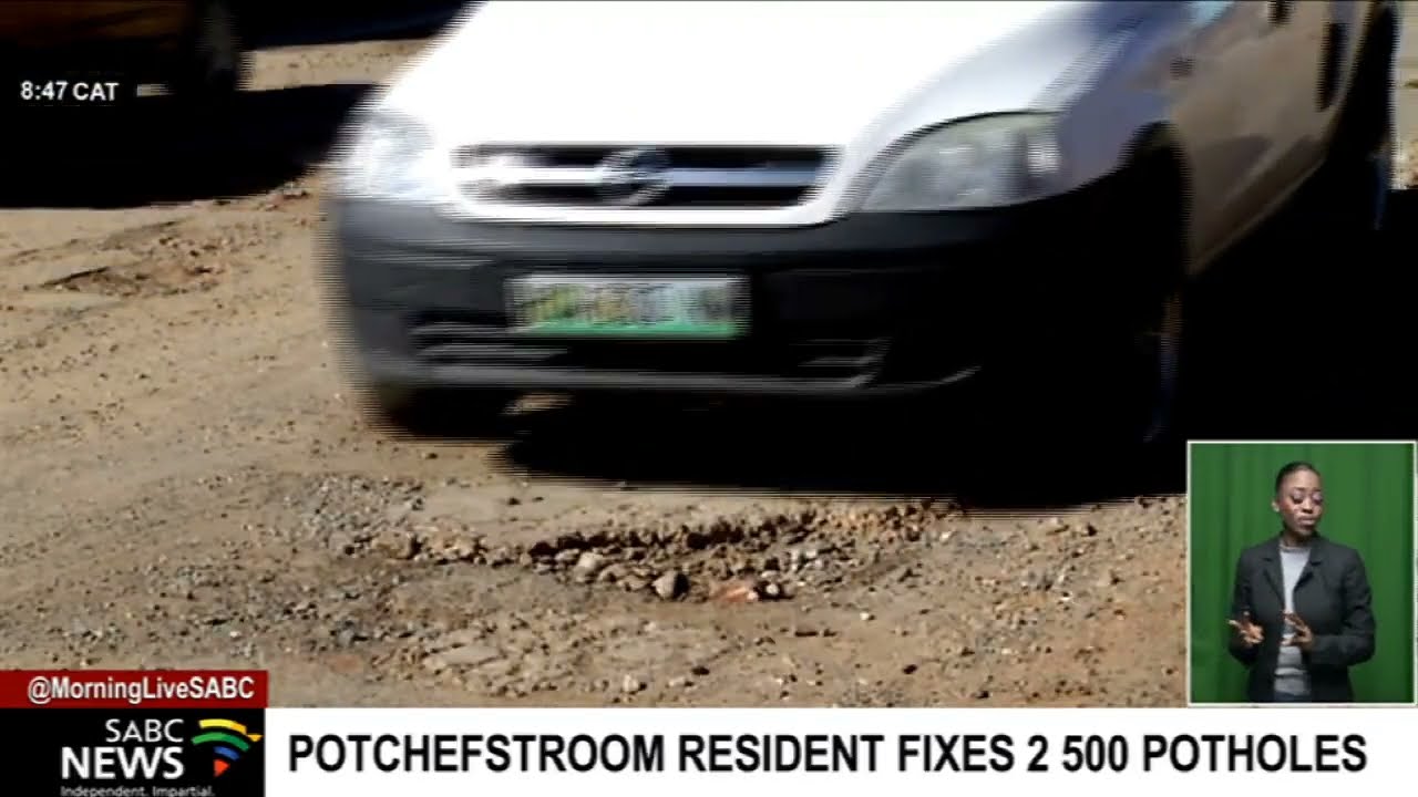 Potchefstroom resident takes it upon himself and fixes 2 500 potholes
