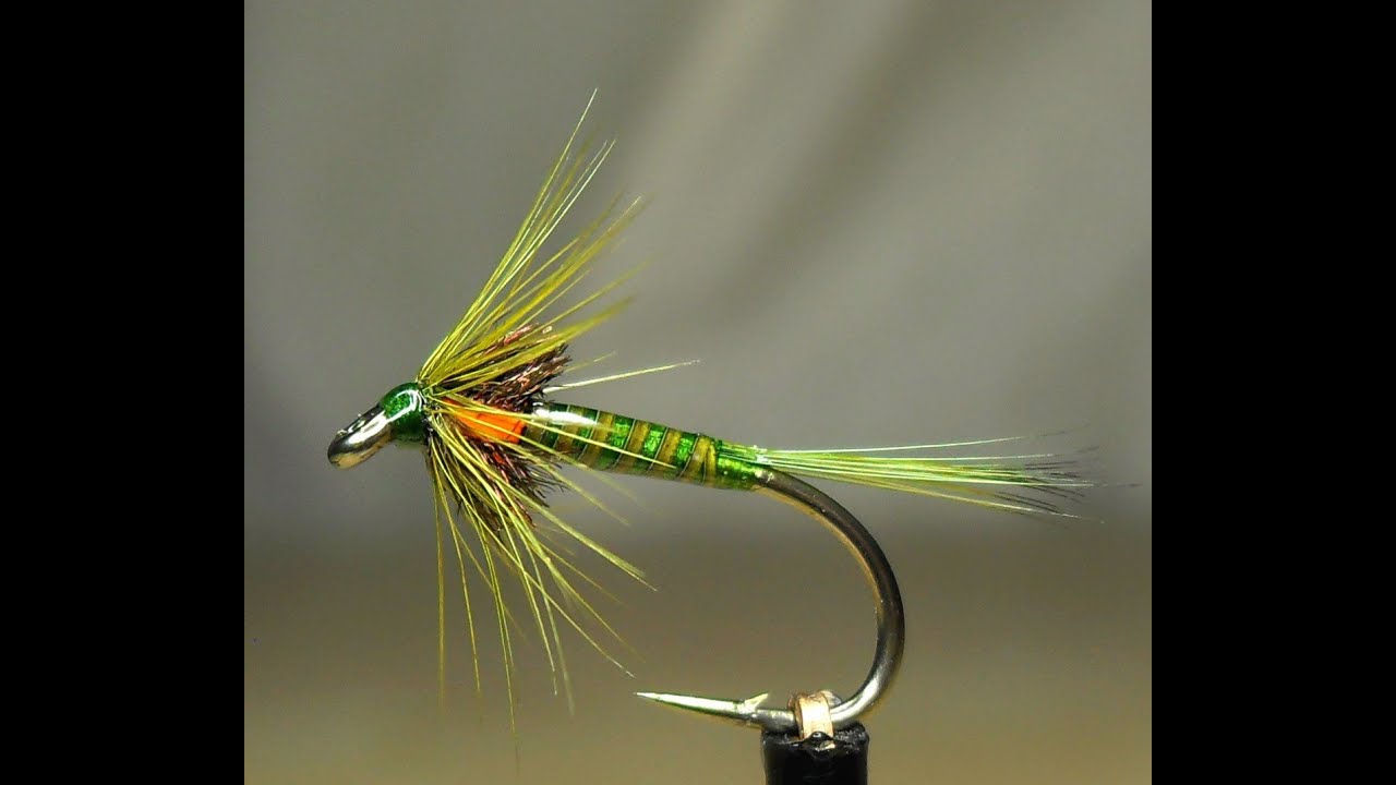 Fly Tying an Olive Quill Cruncher Wet Fly by Mak