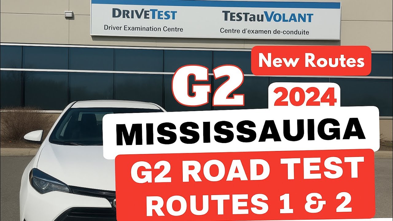 Mississauga G2 Road Test Route | Full Route | New G2 Driving Test Routes 2025#reels #dirvingtest