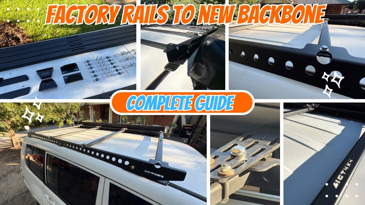 Pajero Backbone System Install & Factory Rail Removal: Rooftop Tent Ready