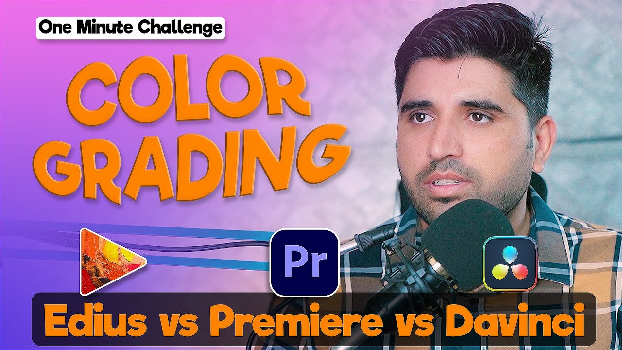 One Minute Challenge Edius vs Premiere vs Davinci | FES