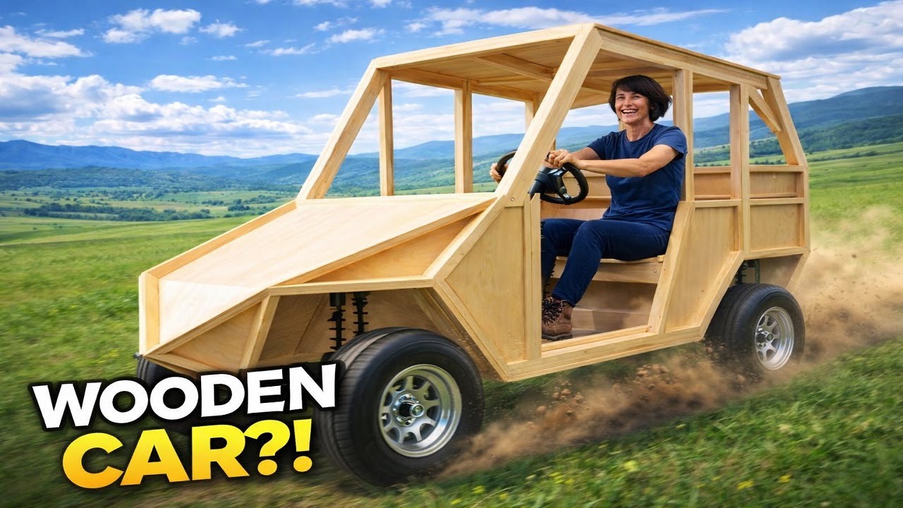 I Built an Electric Car From Scrap Wood — It Actually Works!