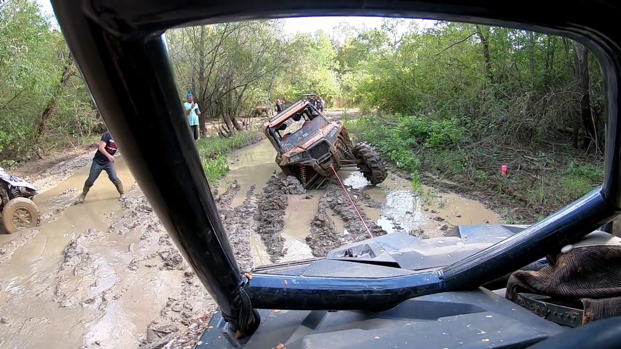 Playing around the trails at River Run ATV park hitting some deep stuff