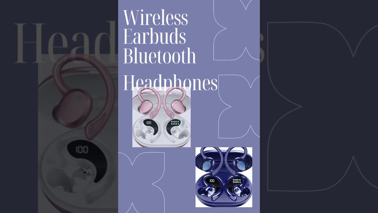 Wireless Earbuds Bluetooth Headphones Sport.