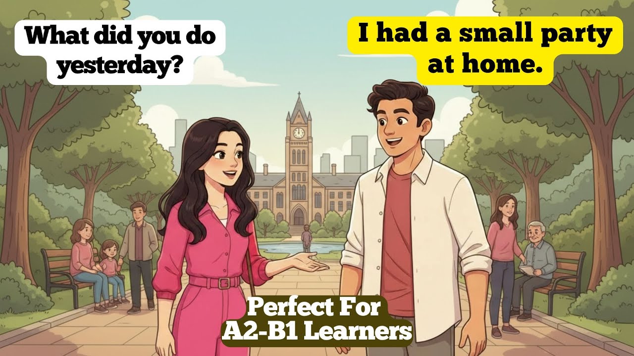 English Conversations for Daily Life | Basic English Speaking & Listening Practice (A2-B1)