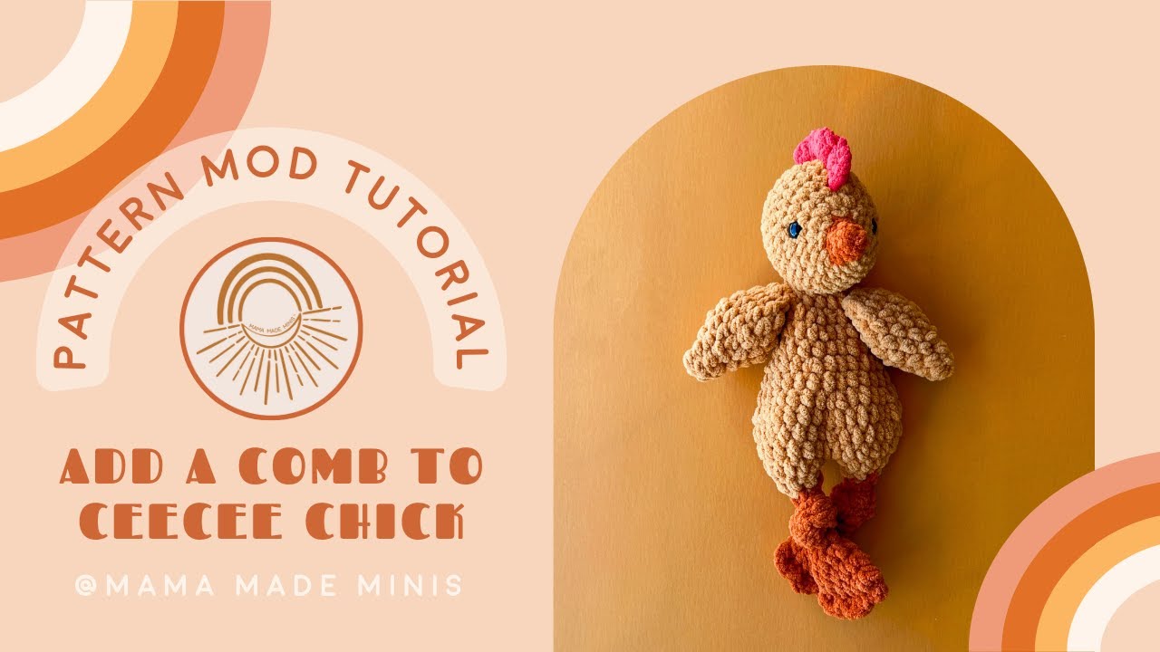 CeeCee Chick Comb Tutorial - FREE Pattern Mod from Mama Made Minis