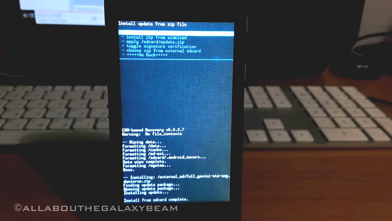 CYANOGENMOD in progress Samsung Galaxy BEAM (8530) Version 10.1