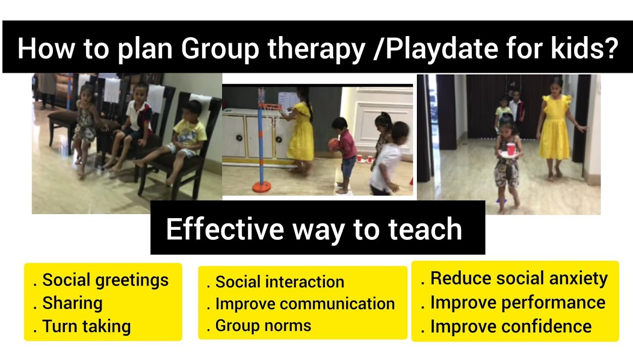 How to plan Group therapy /Playdate for kids with development delay/improve social skills