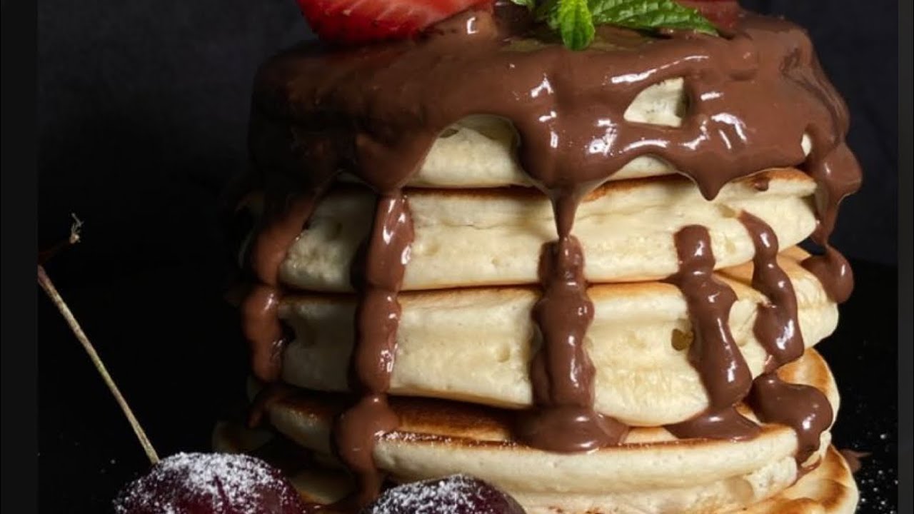 بان كيك اللبن أو الزبادي بدون حليب هشاشة خيالية👍🏻😍😍| بان كيك هش وطري | بان كيك افكار بنت صالح(سُكره)