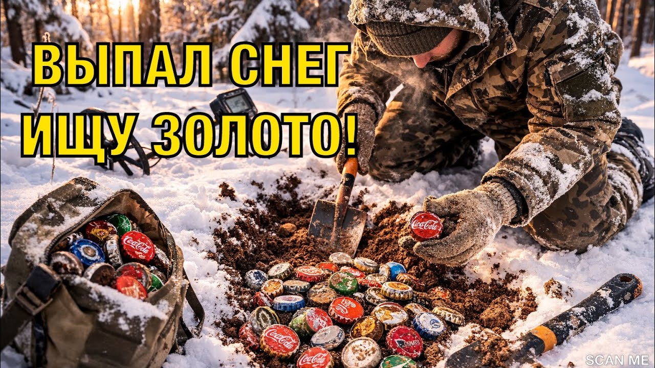 Выпал СНЕГ! Как поведет себя МЕТАЛЛОИСКАТЕЛЬ?Будут ли НАХОДКИ?