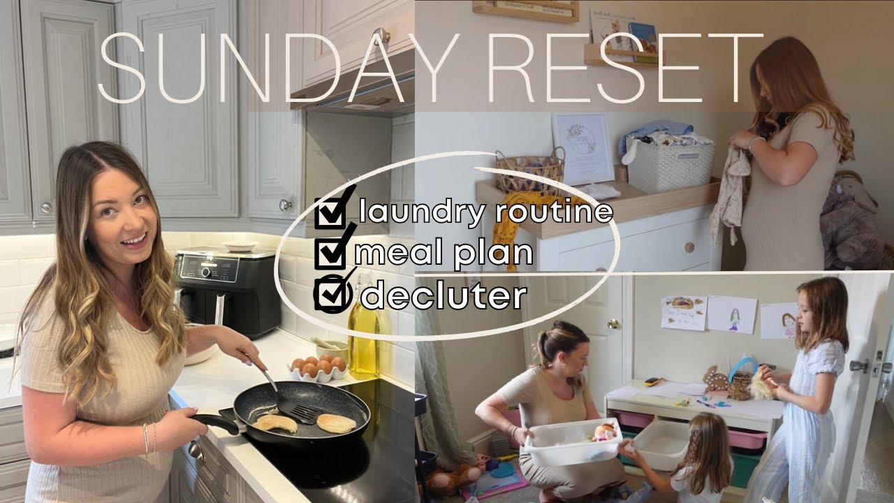 MY SUNDAY RESET ROUTINE | productive clean, prep and re-organise with me for the week ahead!