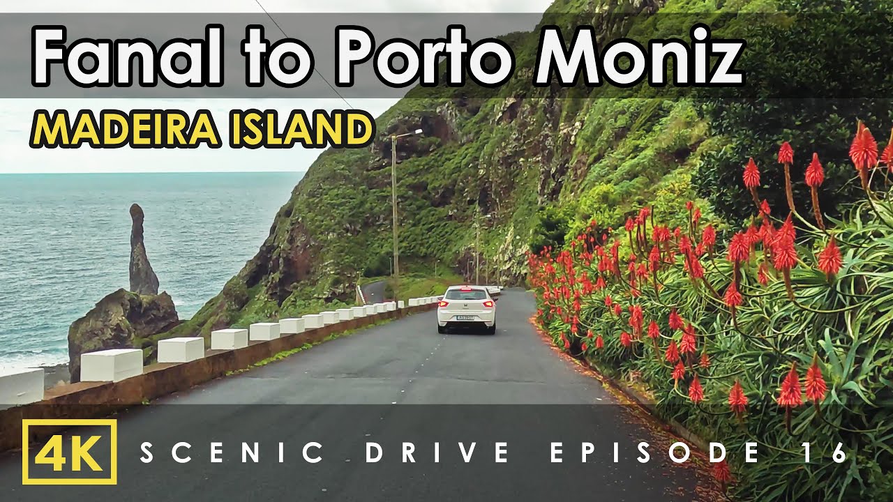 Madeira, Portugal | 4K Driving & Walking Tour | Porto Moniz, Ribeira da Janela | Scenic Ocean Roads