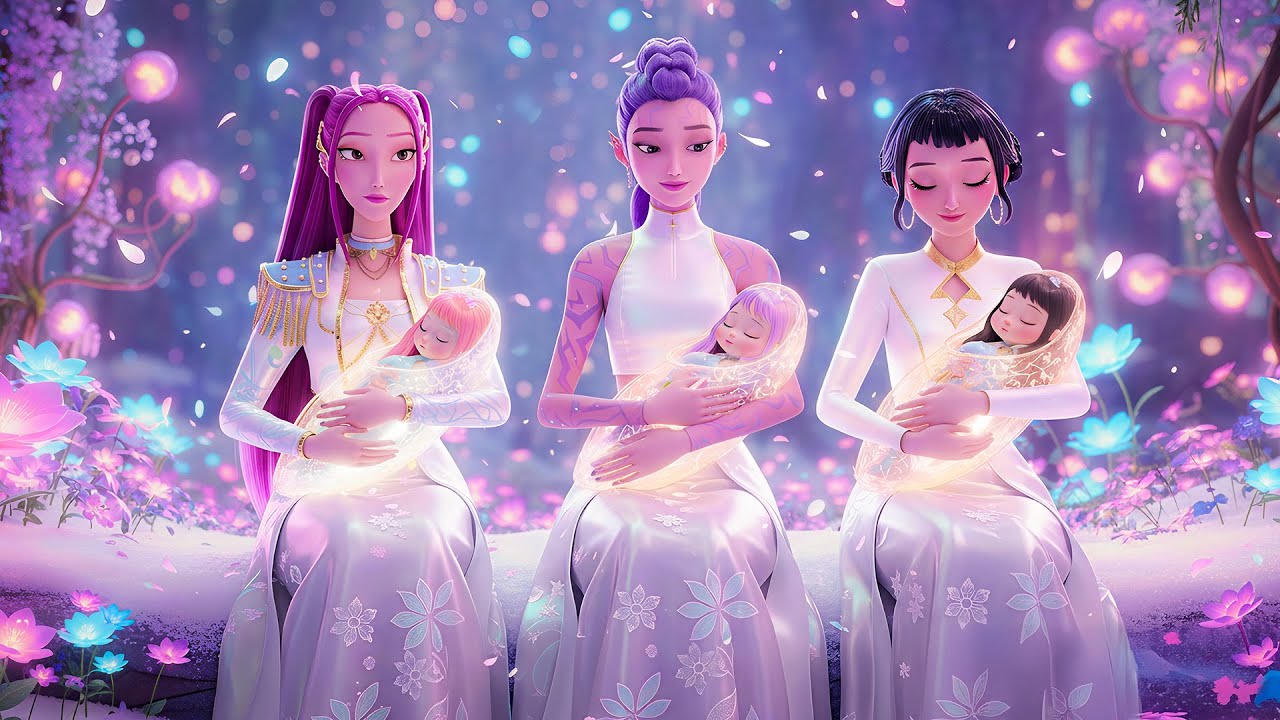 Sleep Instantly Tonight | Rumi, Zoey & Mira Huntrix Relaxing Music for Peaceful Dreams 🌙