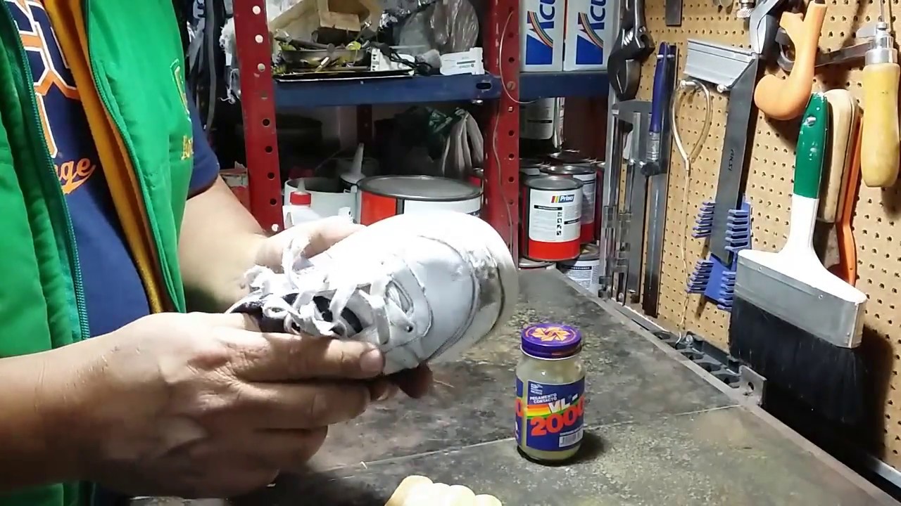 Como usar el pegamento de contacto amarillo.