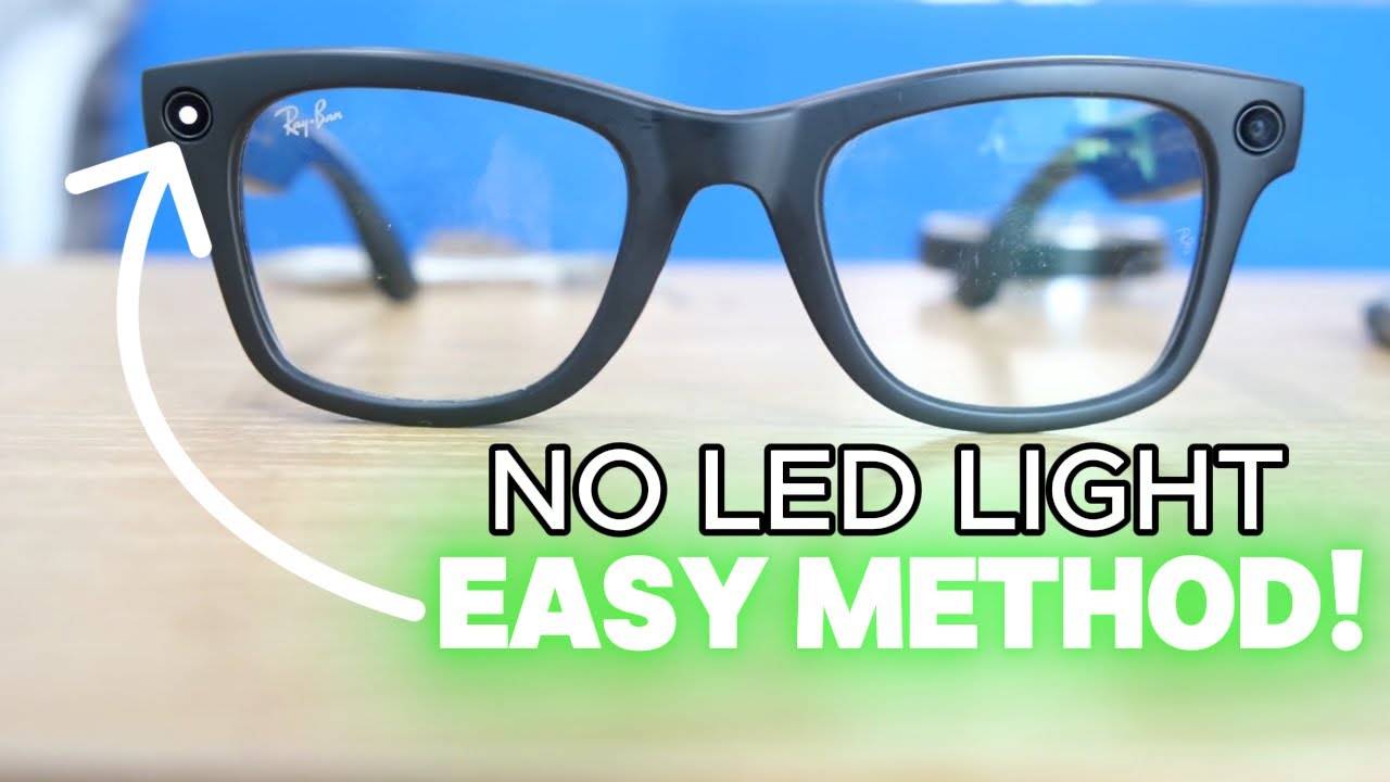 How to hide or cover the LED light on Rayban Meta Glasses! Fast and Easy #metaglasses