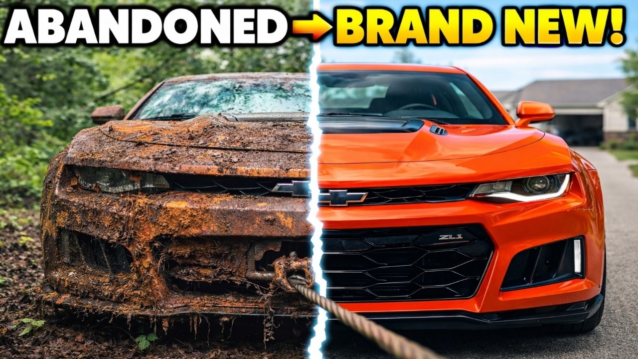 ASMR Car Restoration | Abandoned Camaro ZL1 Found in Forest - Full Restoration to Brand New