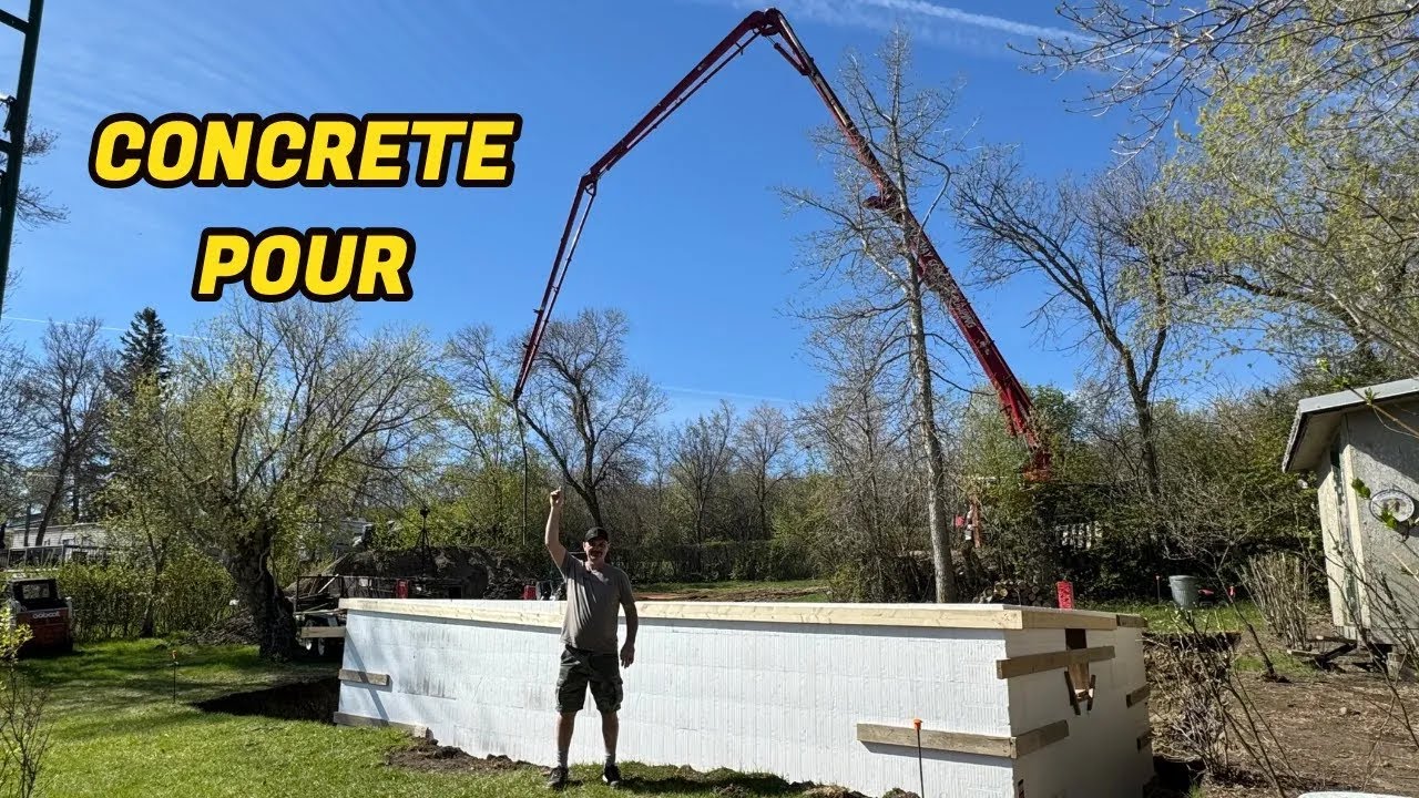 Pouring ICF Concrete Walls  [Cabin Project]