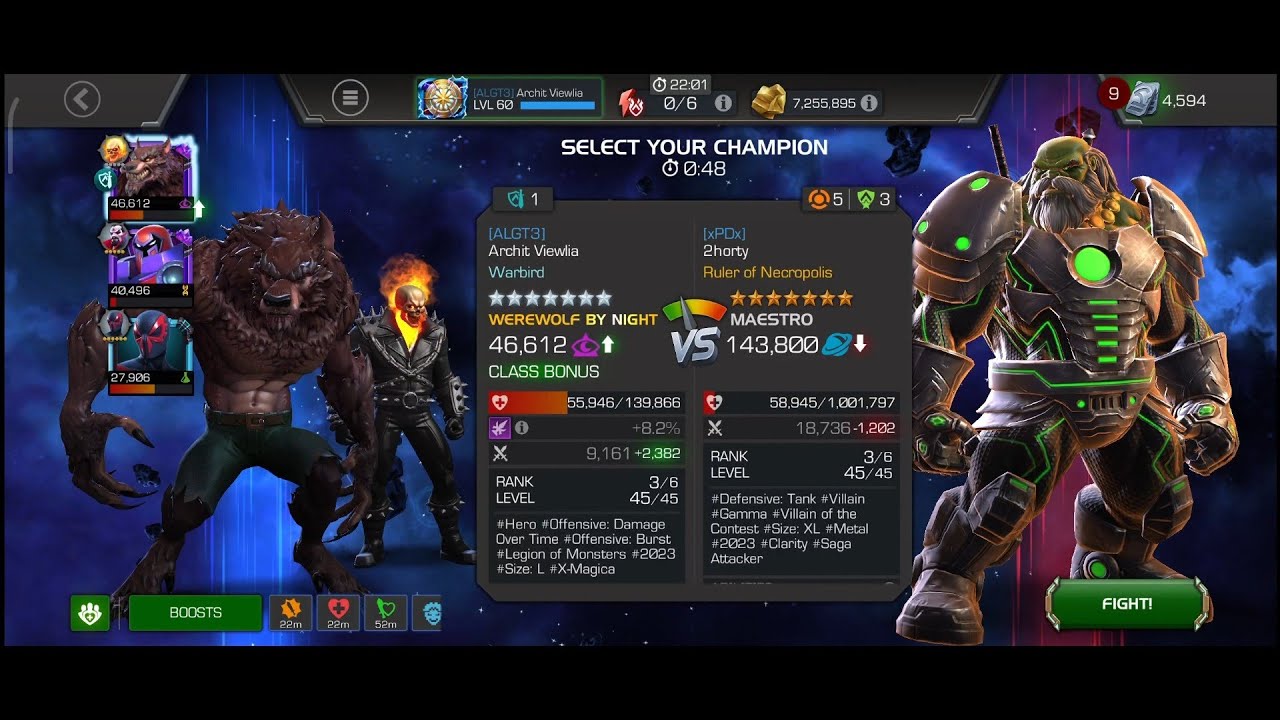 MCOC Werewolf By Night vs Maestro (War Boss) Part 3