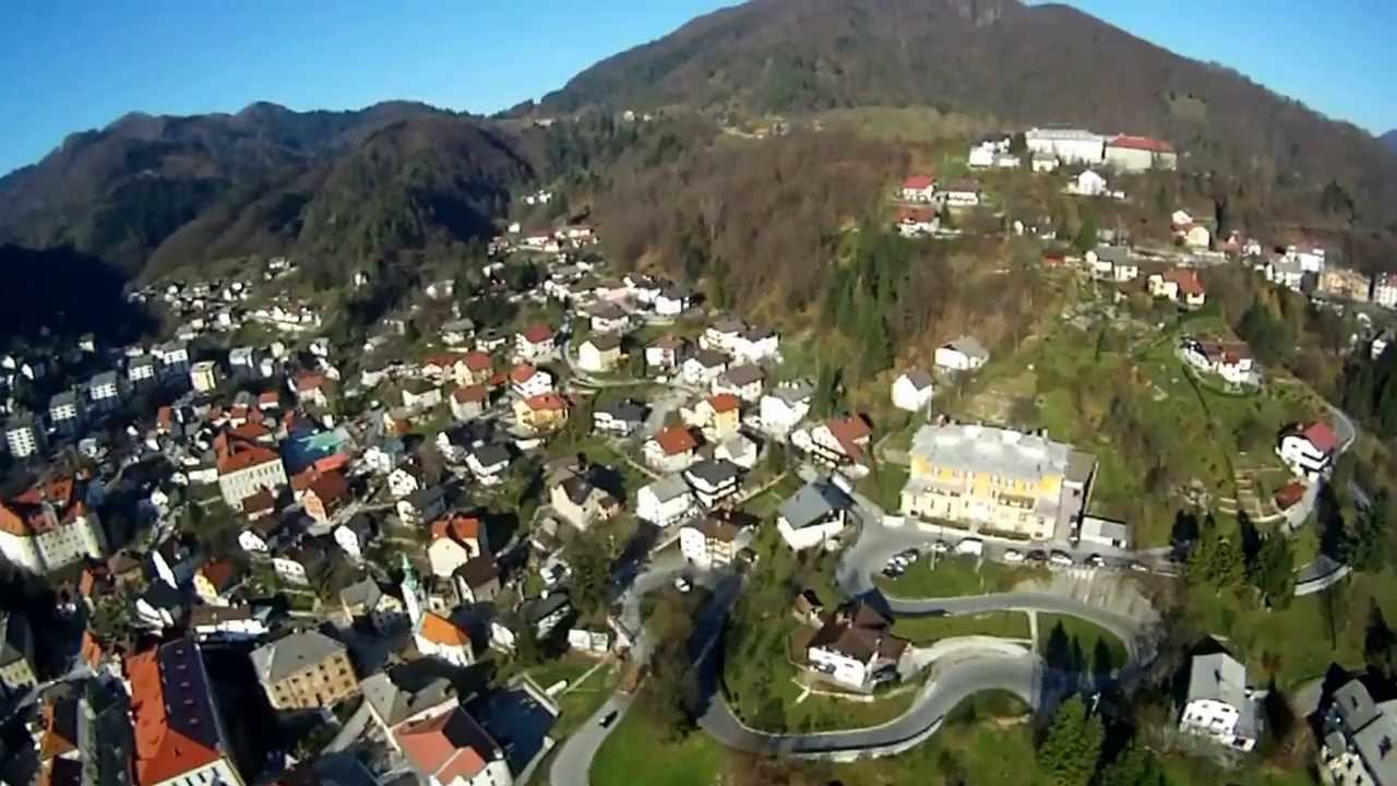 Idrija from air HD