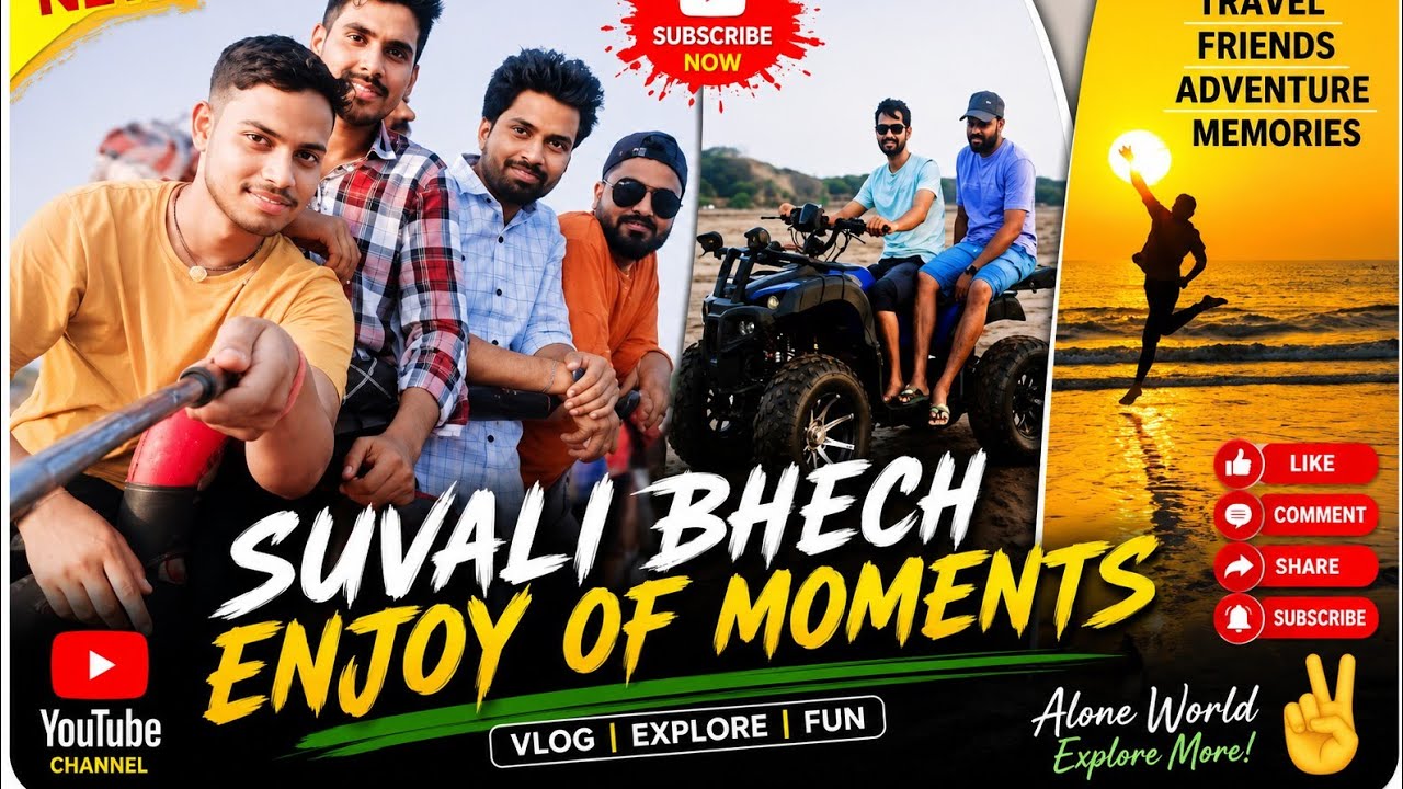 Suvali Beach Enjoy Of Moments Vlog | Suvali Beach Hazira | Suvali Beach Surat