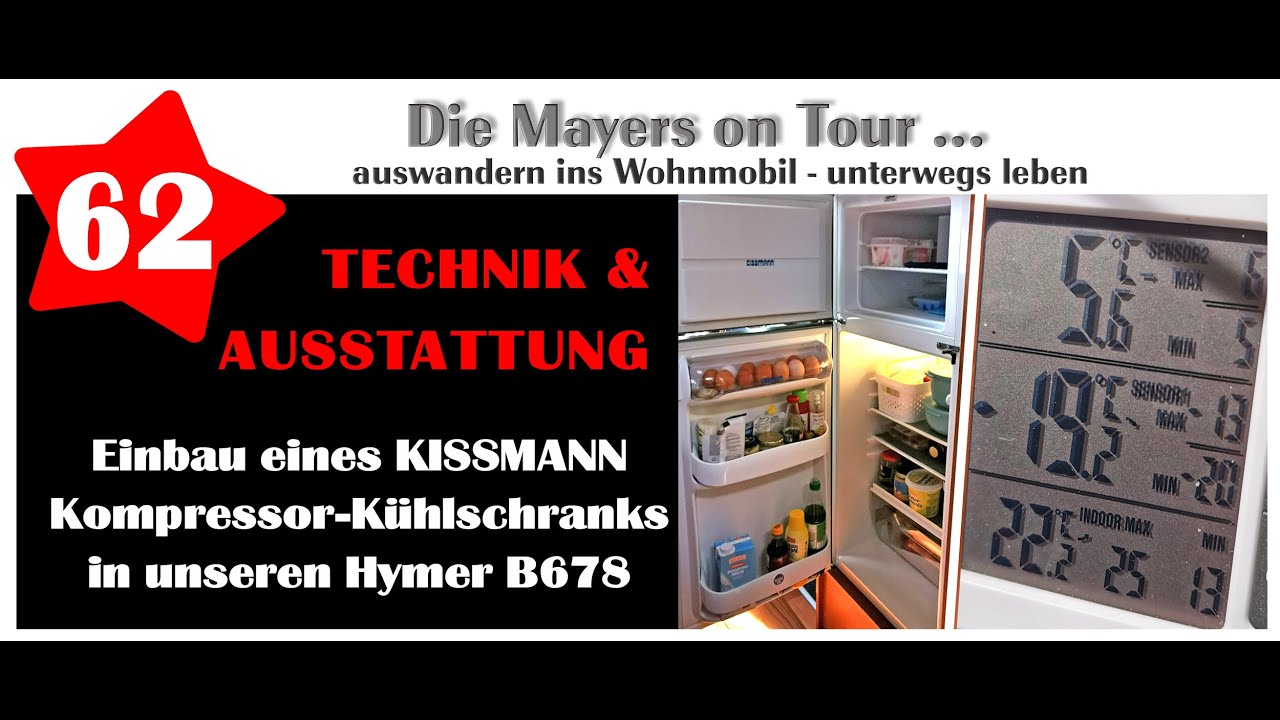 Video Nr. 62: Einbau eines Kompressor-Kühlschranks in unseren Hymer B678