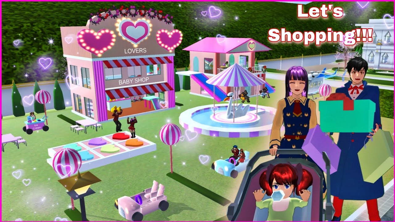 PROPS ID : Beautiful Palace Baby Shop and Lovers Amusement Park on Sakura School Simulator
