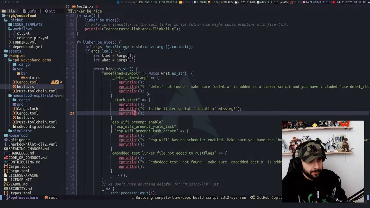 Ratworks #16 - Working on Ratatui's embedded backend (Mousefood)