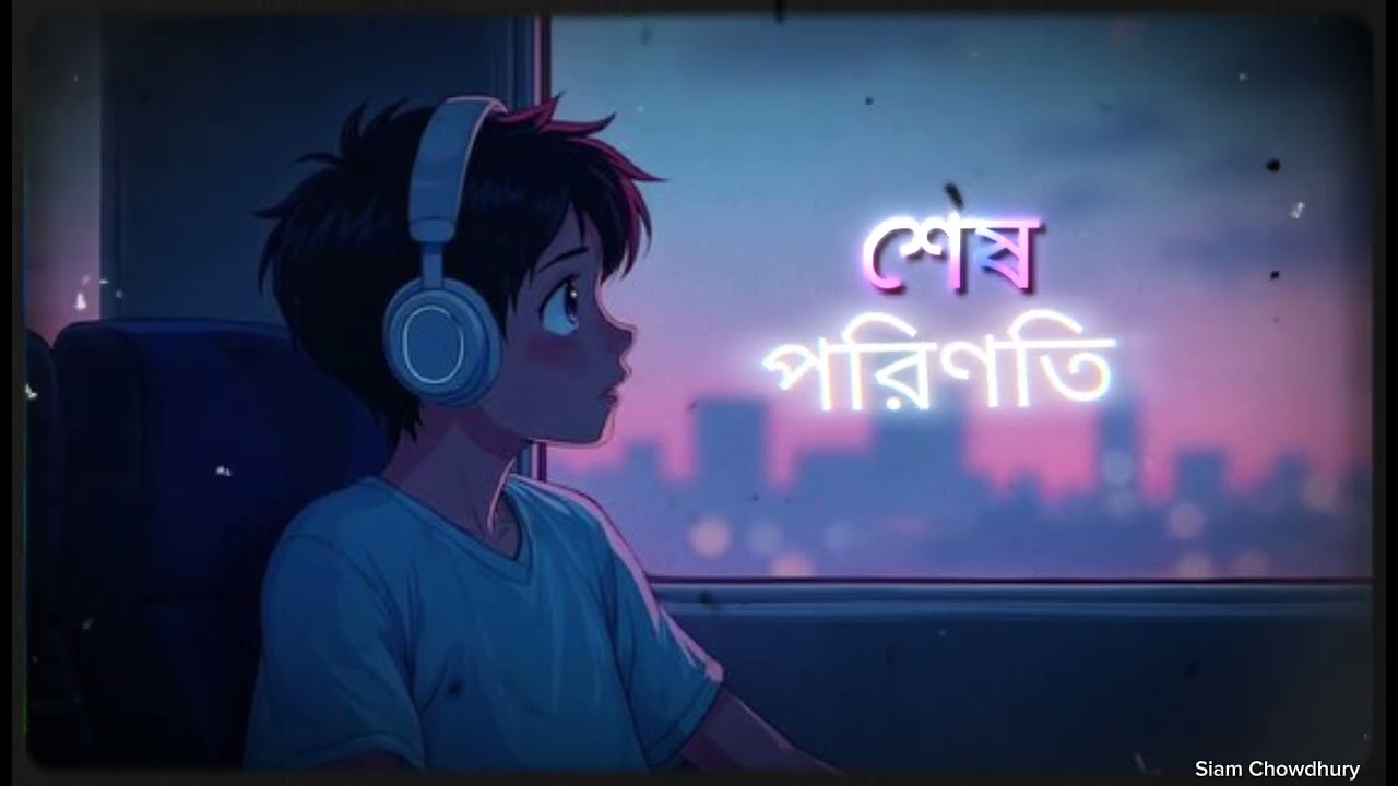 শেষ পরিণতি | Shesh Porinoti | Official Lyrics Video | Bangla Sad Song | Siam Chowdhury