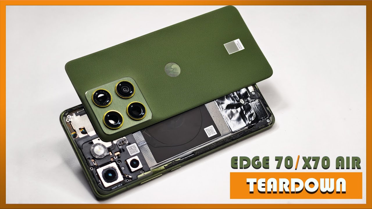 Motorola Edge 70 Moto X70 Air Teardown Disassembly Phone Repair Video Review