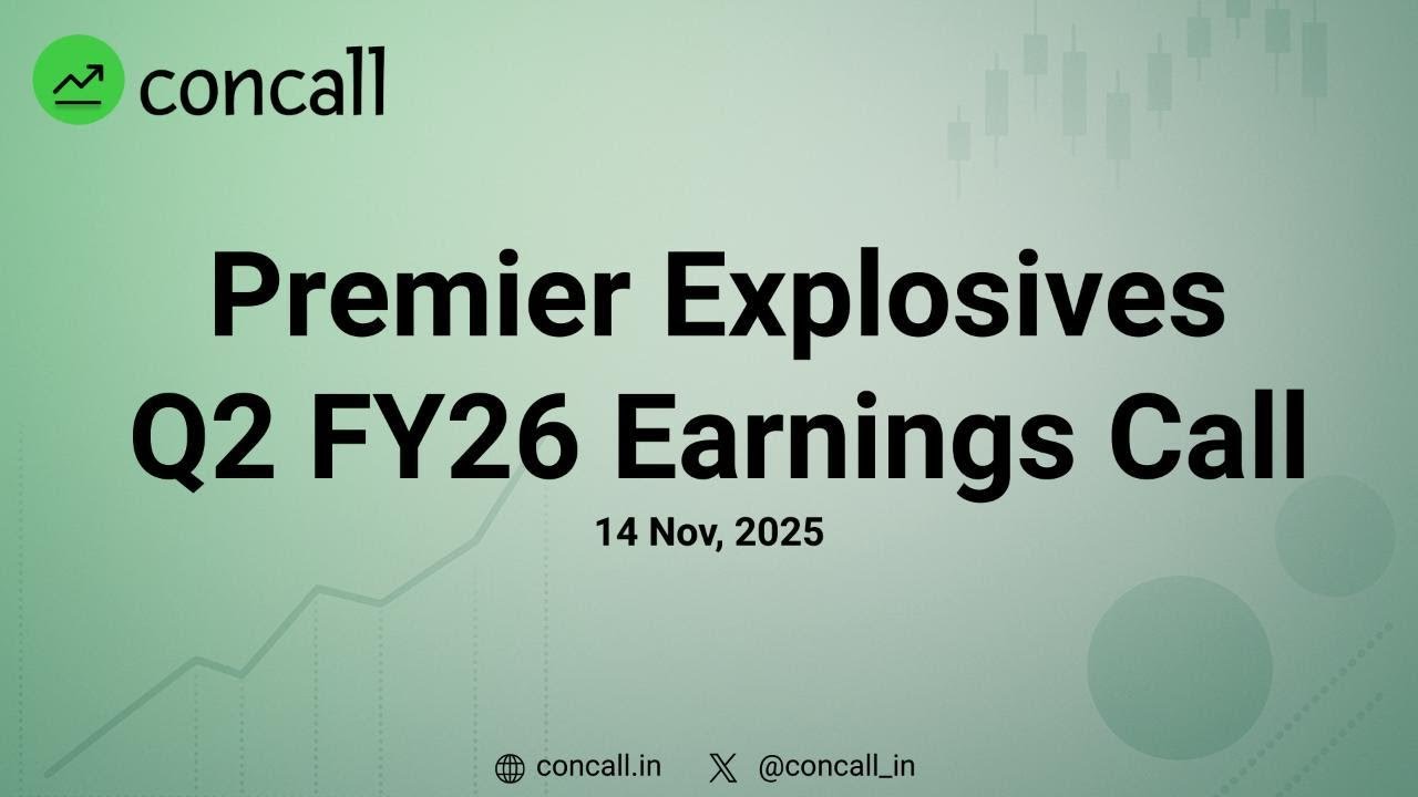 Premier Explosives Q2 FY26 Earnings Conference Call | Concall.in