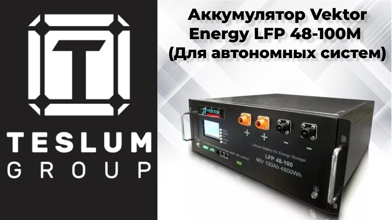 Аккумулятор Vektor Energy LFP 48-100M (Для автономных систем)