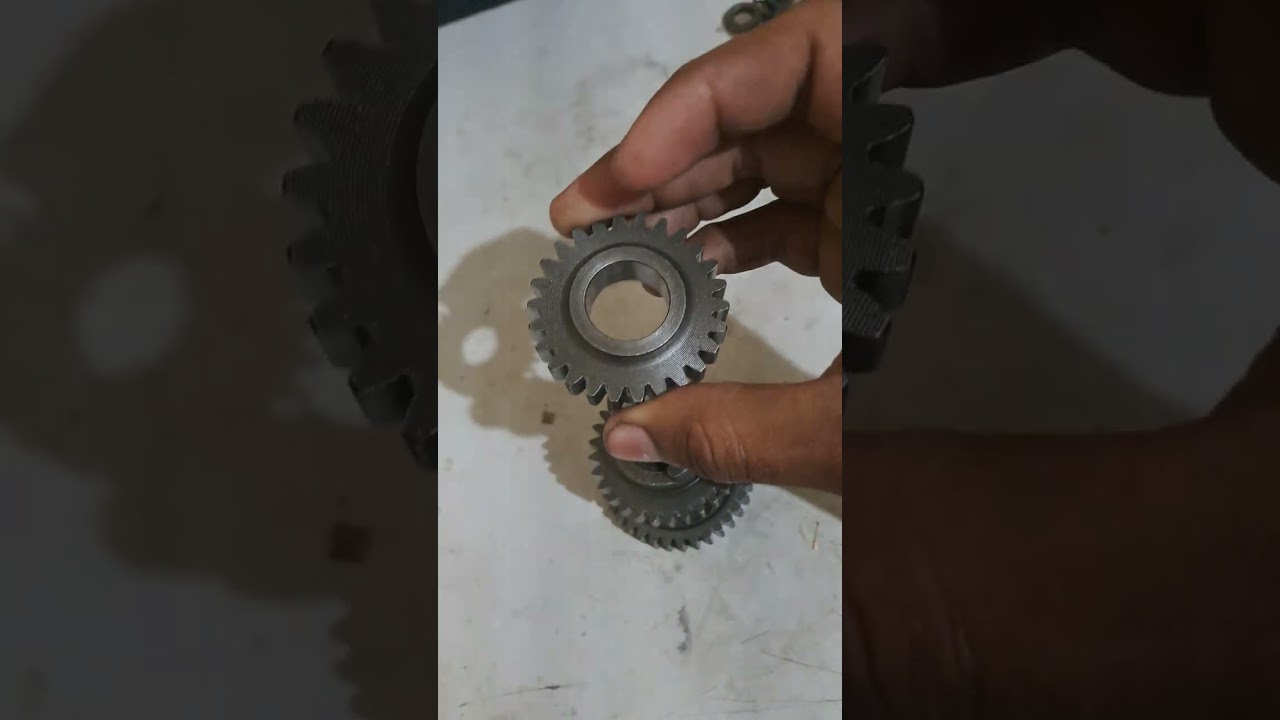 Como montar o eixo secundário da caixa de marcha da Shineray Jet parte 2