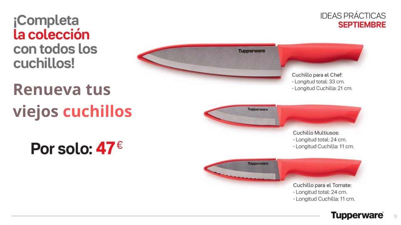 Cuchillos tupperware de OFERTA
