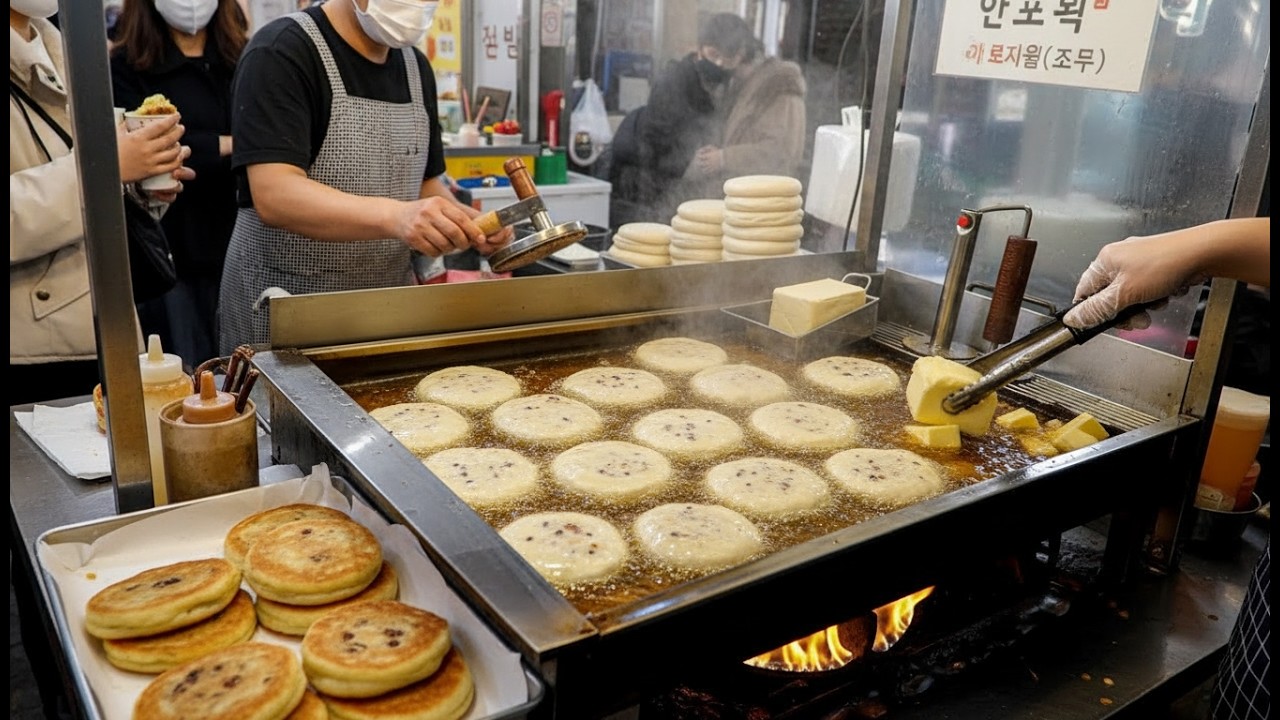 Sweet & Crispy! Korean Hotteok | Korean Street Food