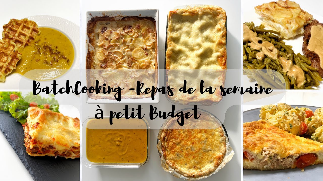 BATCHCOOKING:Cuisinons ensemble les repas de la Semaine (recette faciles et petit budget)