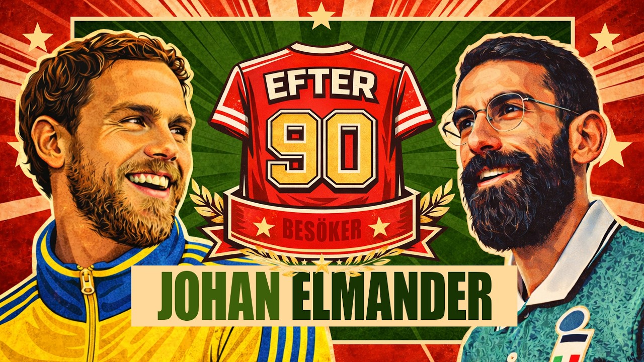 Efter 90 – Johan Elmander visar upp tröjorna han har bytt under karriären | S1.A2