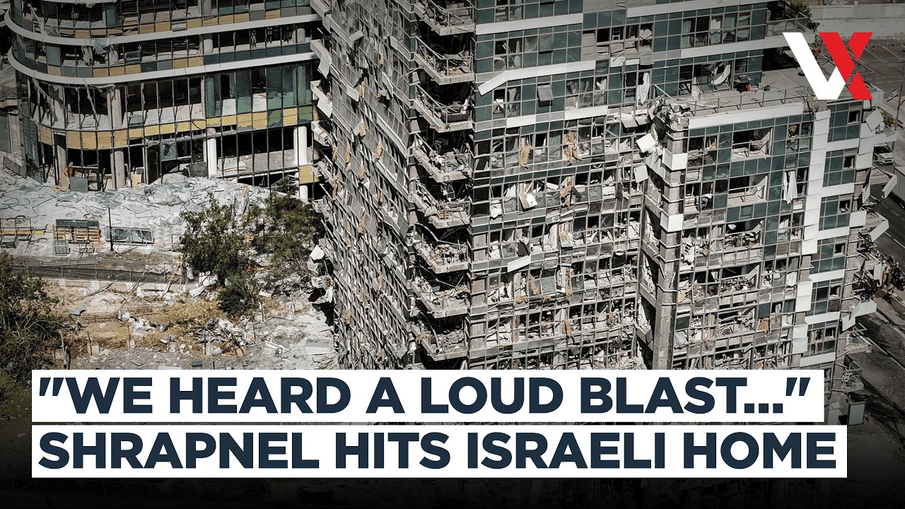 Iranian Missile Shrapnel Hits Residential Building In Rinatya After Israeli Interception | VERTEX