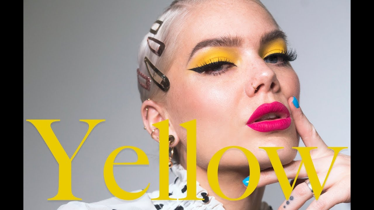 How To Conquer Patchy Yellow Eyeshadows + Yellow Tutorial | Linda Hallberg Tutorials