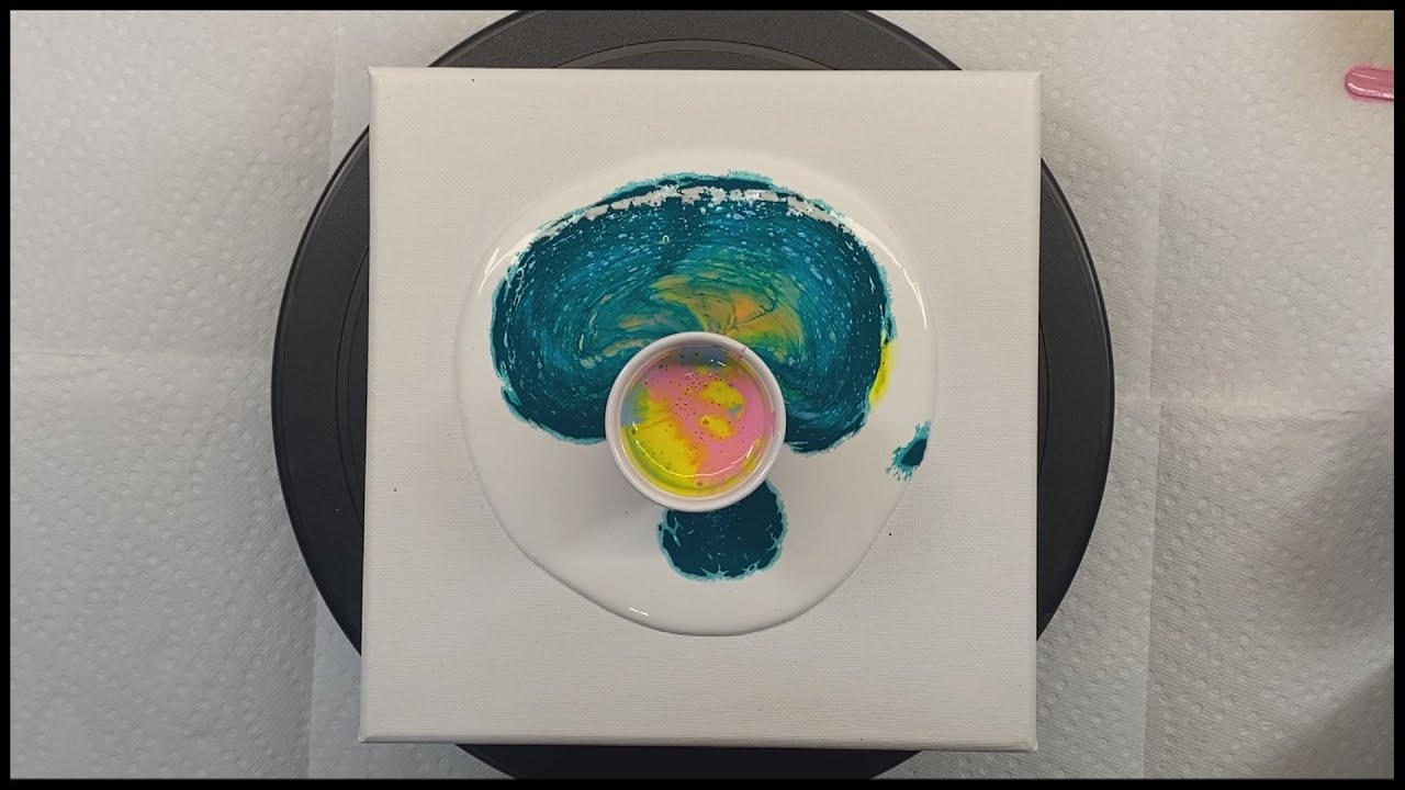 11 - Easter Spring - Open Cup Pour #art #handpoured #acrylicpainting