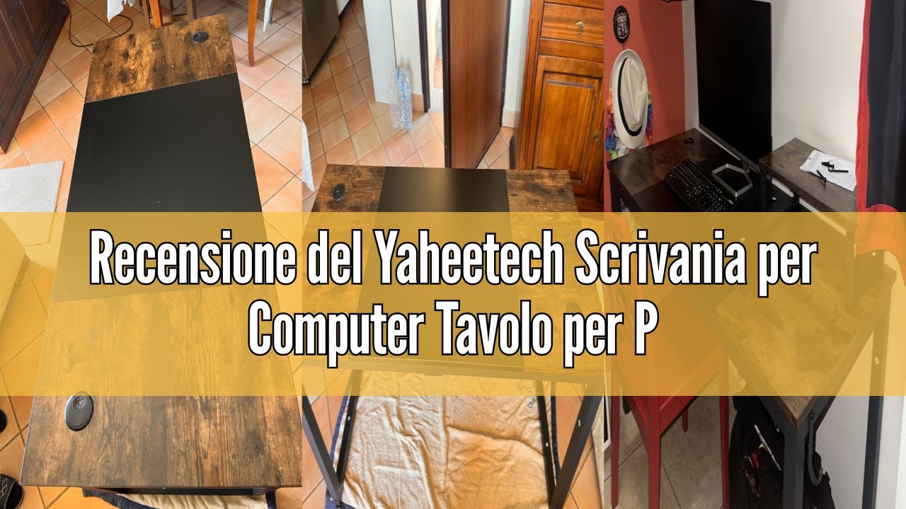 Recensione del Yaheetech Scrivania per Computer Tavolo per PC Postazione di Lavoro Portaoggetti 140