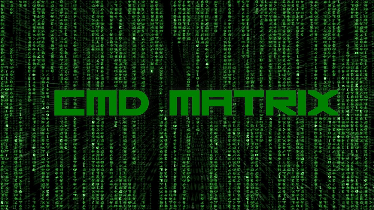 CMD: Falling Matrix Code Effect