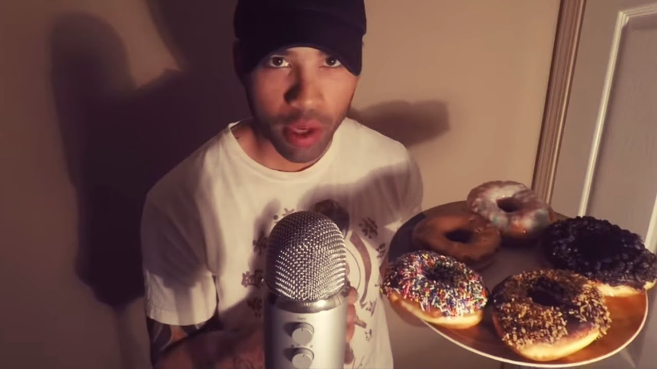 (ASMR) Eating DONUTS | Drinking Tim Hortons Coffee | Whispering | Ramble
